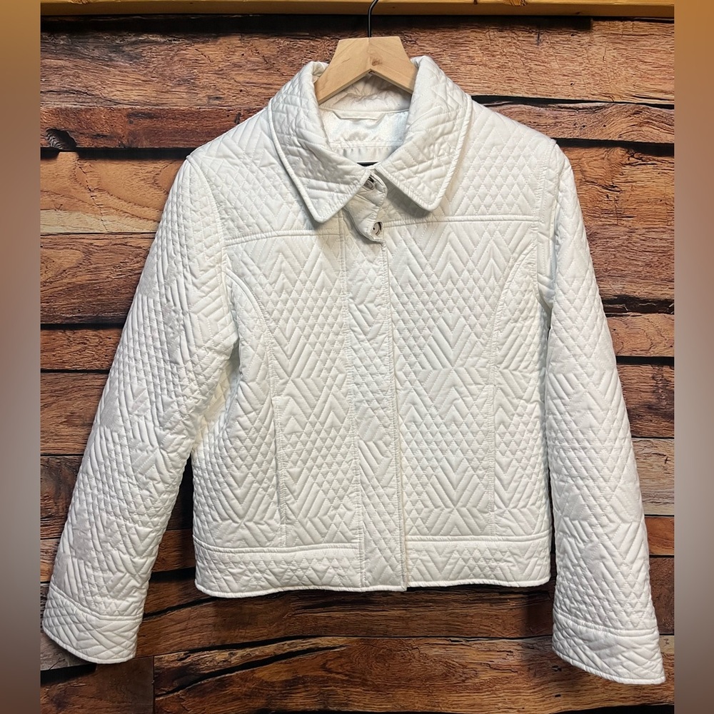 Weatherproof Garment Company White Quilted Puffer Jacket - Picture 2 of 16